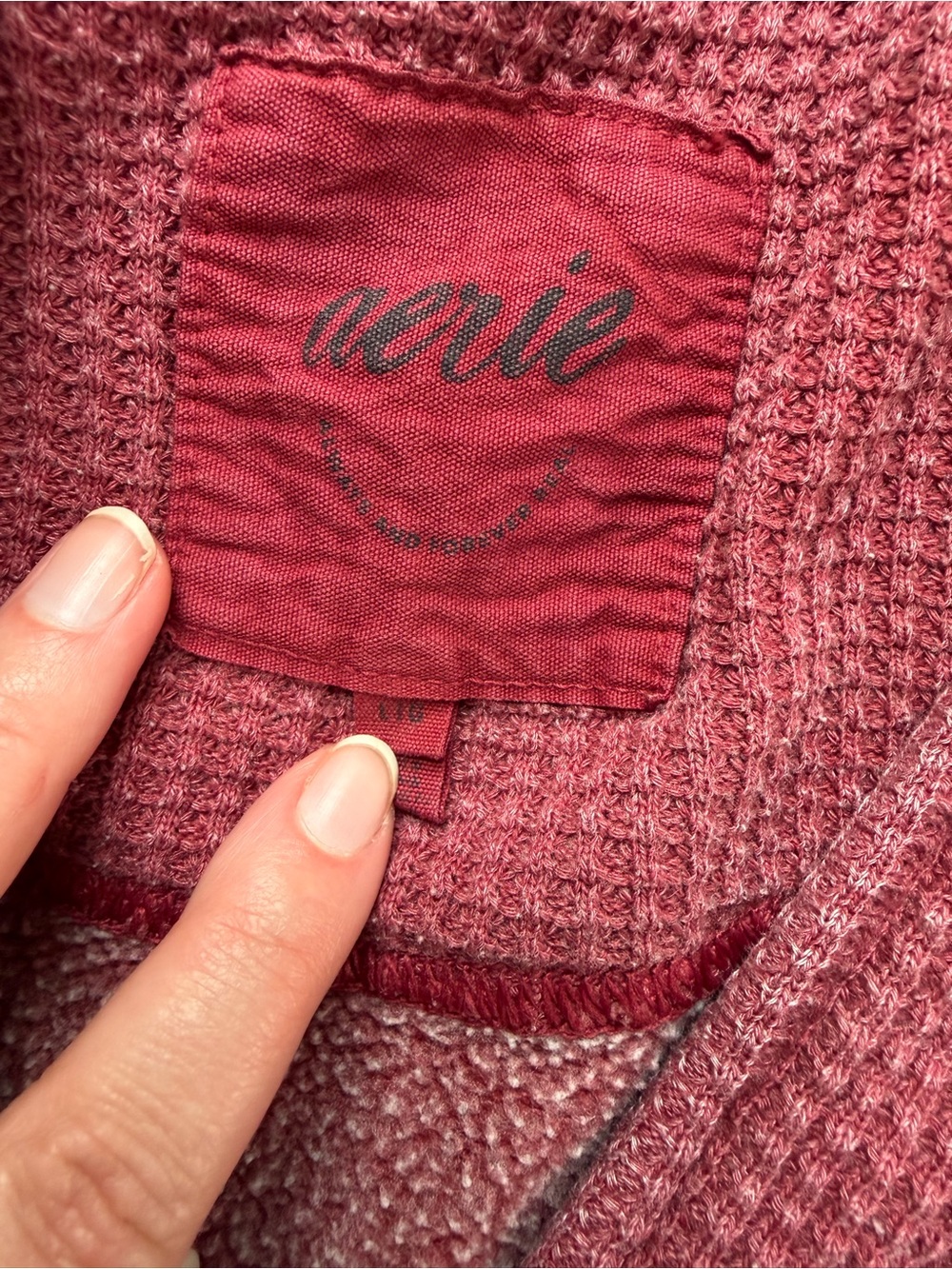 Aerie Getaway Quarter Snap Sweatshirt - Picture 3 of 3
